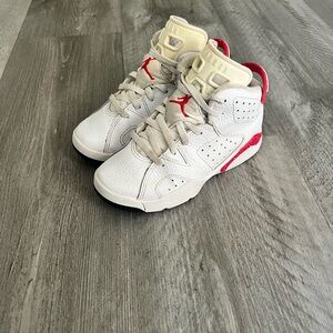 Jordan Kids Sneakers in White and Red